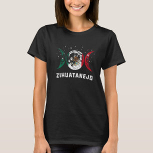 Mexico Flag Love Zihuatanejo Mexico Vacation T-Shirt