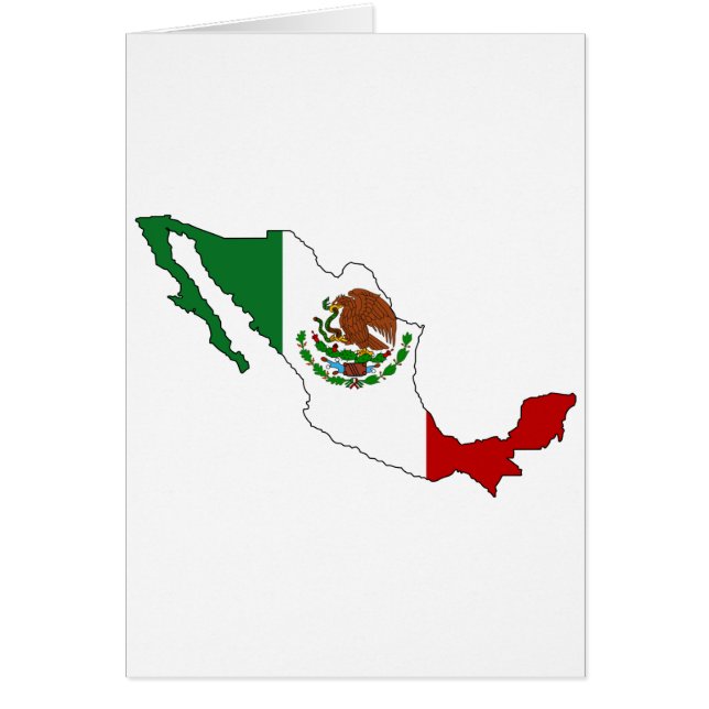 Mexico flag map (Front)