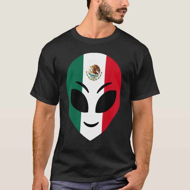 Mexico Flag   Mexican Alien T-Shirt (Front)