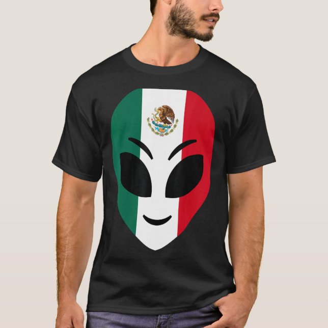 Mexico Flag   Mexican Alien T-Shirt (Front)