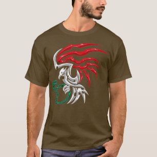 Mexico Flag  Mexican Coat of Arms Tribal Style  T-Shirt