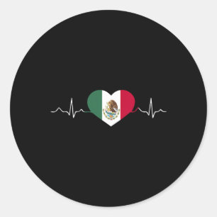 Mexico Flag Mexican Independence Day Proud  Classic Round Sticker