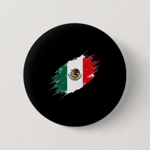 Mexico flag mexican pride mexican roots mexican 6 cm round badge