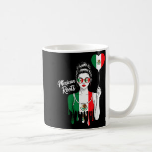 Mexico flag mexican pride mexican roots mexican coffee mug