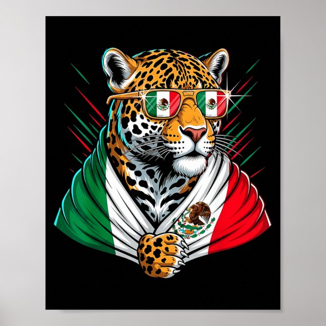 Mexico Flag Mexican Pride Mexican Roots Mexican Fl Poster (Front)