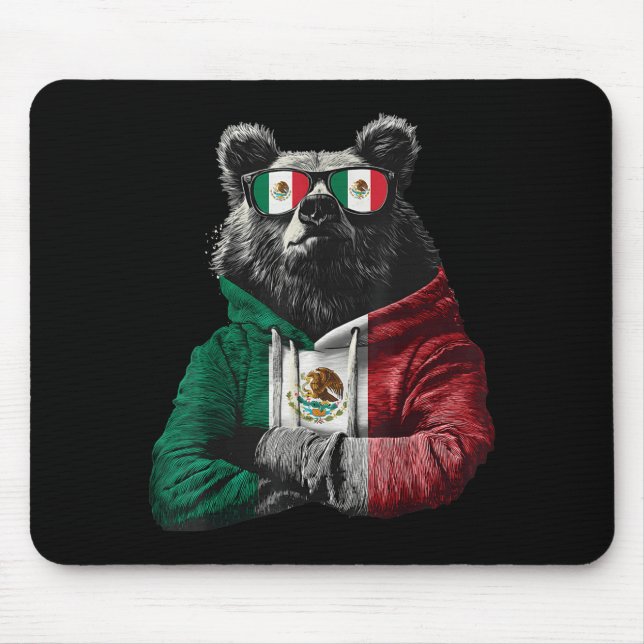 Mexico flag mexican pride mexican roots mexicanMex Mouse Mat (Front)