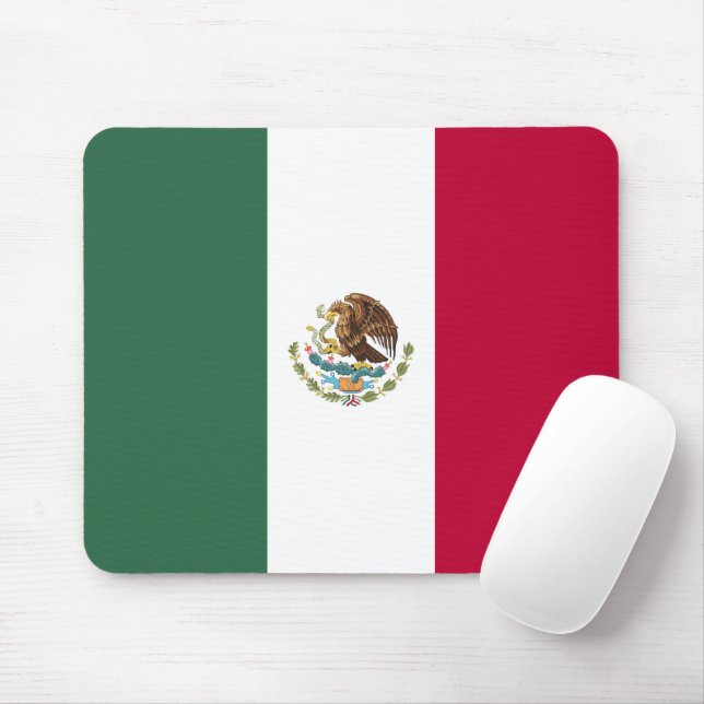 Mexico flag mouse mat (With Mouse)