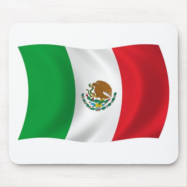 Mexico Flag Mousepad (Front)
