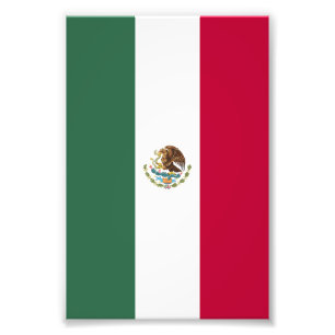 Mexico flag photo print