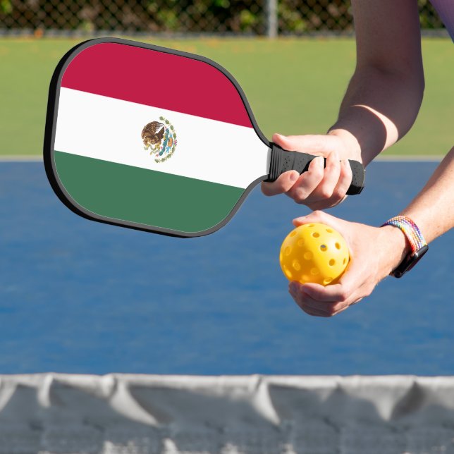 Mexico flag pickleball paddle (Insitu)