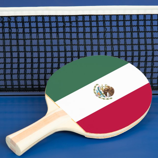 Mexico flag ping pong paddle (Insitu)