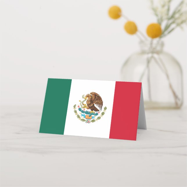 Mexico flag place card (Front)