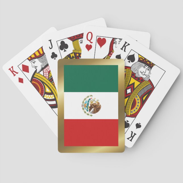 Mexico Flag Playing Cards (Back)