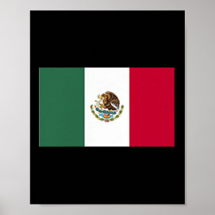 Mexico Flag Pocket Mexican Flag Patriotic Mens Kid Poster