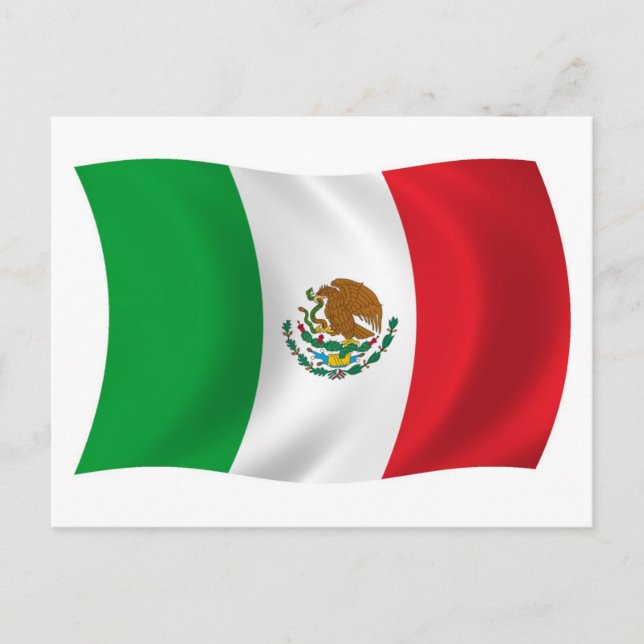 Mexico Flag Postcard (Front)