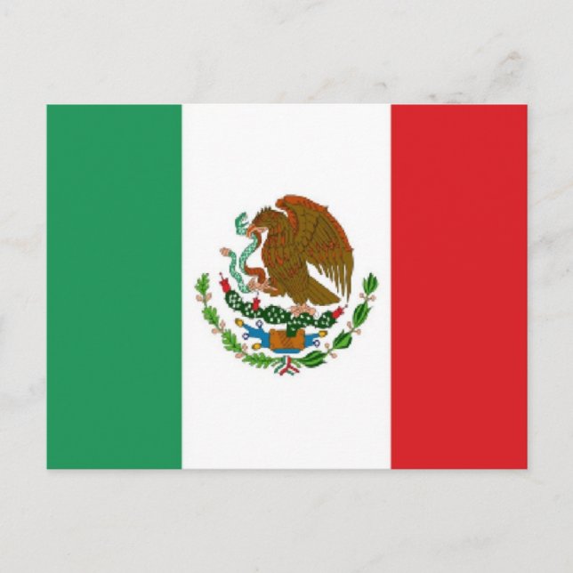 Mexico Flag Postcard (Front)