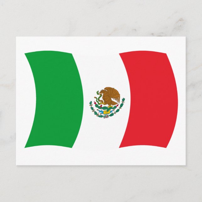 Mexico Flag Postcard (Front)