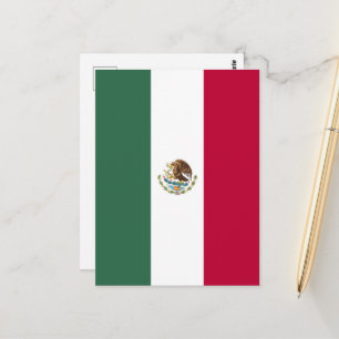 Mexico flag postcard