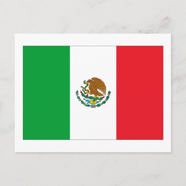 Mexico Flag Postcard (Front)
