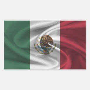 Mexico Flag Rectangular Sticker