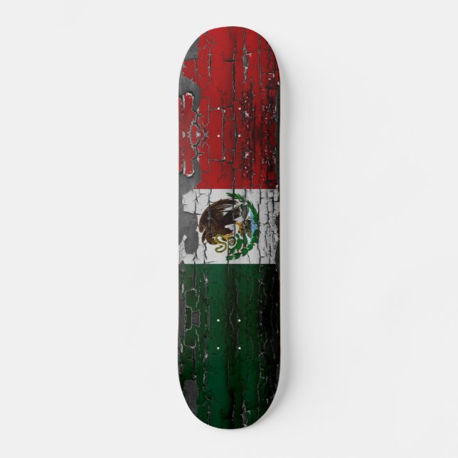 Mexico Flag Skate deck (Front)