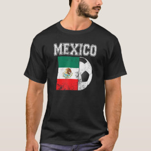 Mexico Flag Soccer Futbol Football T-Shirt