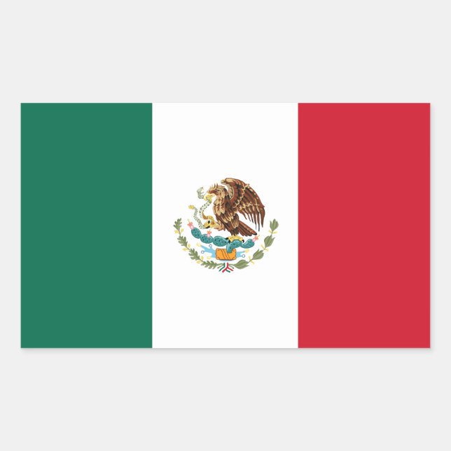 Mexico Flag Sticker (Front)