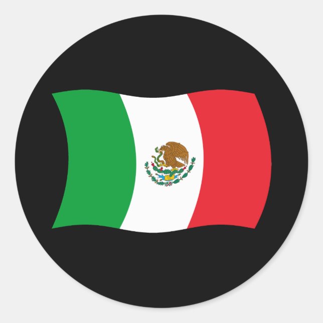 Mexico Flag Sticker (Front)