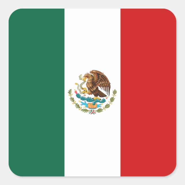 Mexico Flag Sticker (Front)