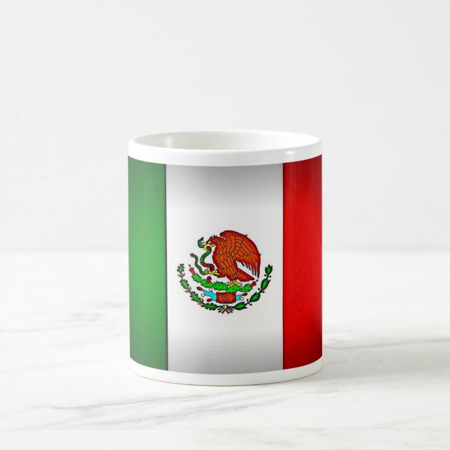 Mexico Flag Stylised Coffee Mug (Center)