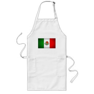Mexico Flag Stylised Long Apron