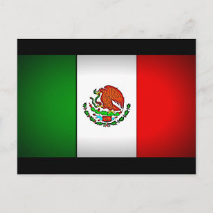 Mexico Flag Stylised Postcard