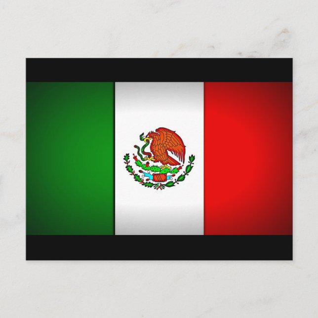 Mexico Flag Stylised Postcard (Front)