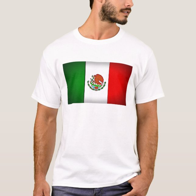 Mexico Flag Stylised T-Shirt (Front)