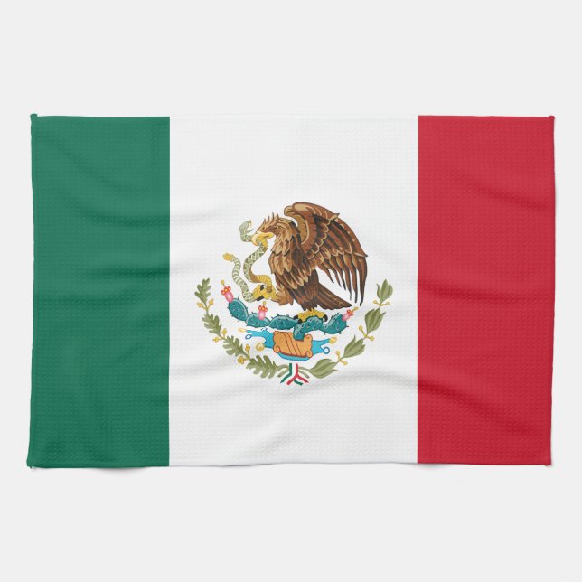 Mexico Flag Tea Towel (Horizontal)