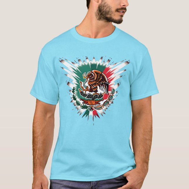 Mexico flag tee. T-Shirt (Front)