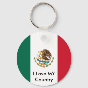 Mexico Flag The MUSEUM Zazzle I Love MY Country Key Ring