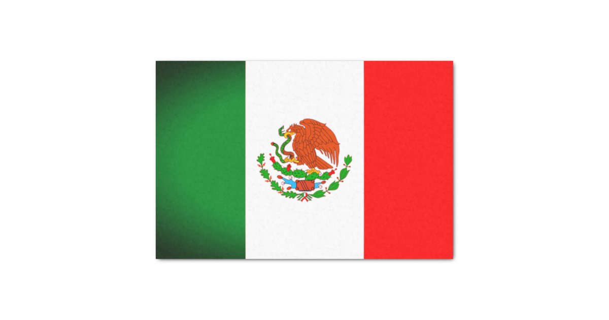 Mexico Flag Tissue Gift Paper | Zazzle