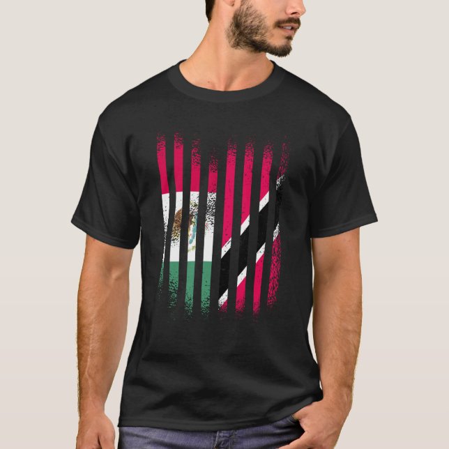 Mexico Flag Trinidad&Tobago Grown Country Flags St T-Shirt (Front)