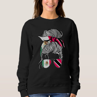 Mexico Flag Trinidad&Tobago Grown Women Girl Count Sweatshirt