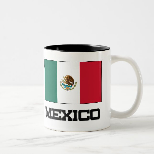 Mexico Flag Two-Tone Coffee Mug (Right)