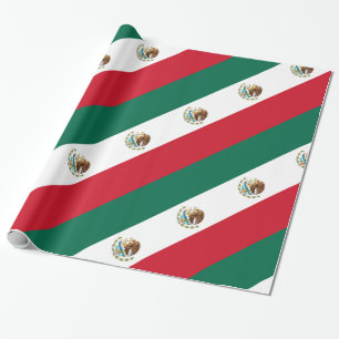 Mexico flag wrapping paper