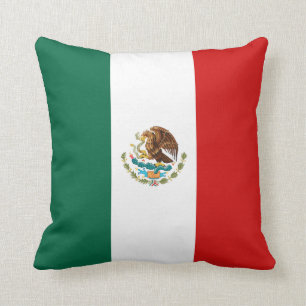 Mexico Flag x Flag Pillow