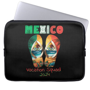 Mexico Flip Flop Vacation Tropical Getaway Design Laptop Sleeve