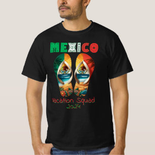 Mexico Flip Flop Vacation Tropical Getaway Design T-Shirt