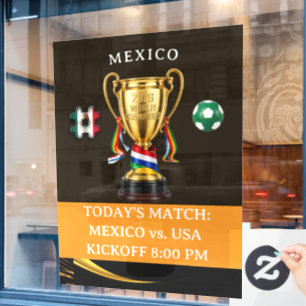 Mexico Football Portable 2026 Global Games Window Cling