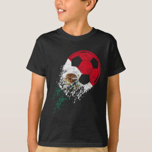 Mexico Footbyll Player Mexican Flag T-Shirt