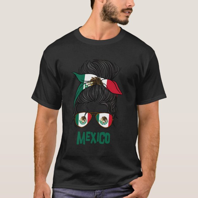 Mexico For Girl Mexican Flag For Women Mexicana T-Shirt (Front)