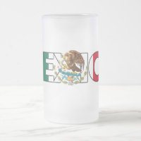 Mexico Frosted Glass Mug