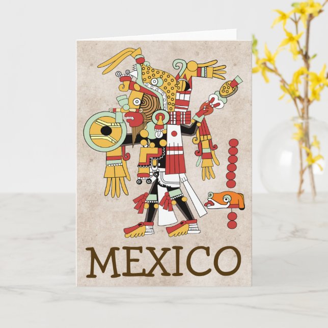 Mexico Greeting Card (Yellow Flower)